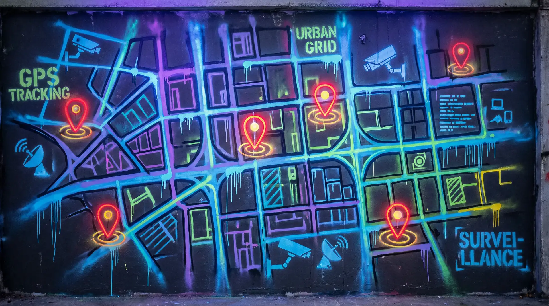 飓风营救3在线观看 狗仔追踪地图 - 城市涂鸦风格